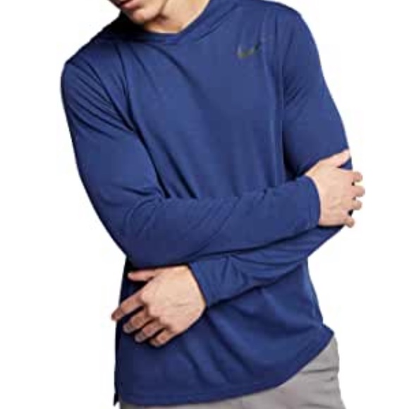 nike men's hyper dry hooded long sleeve tee